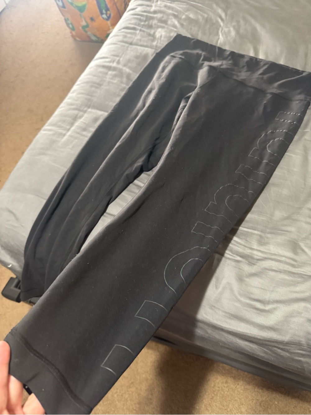 Lululemon Black Logo-Print Leggings